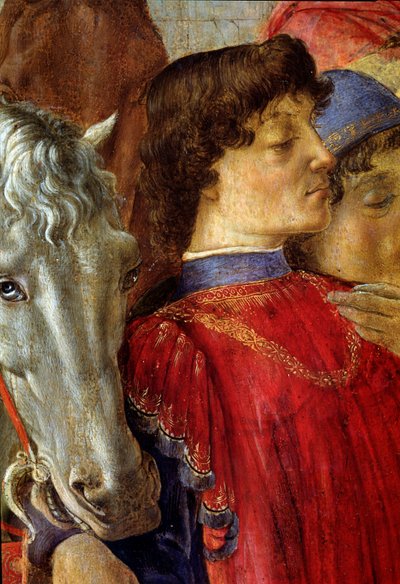 La adoración de los magos (detalle) de Sandro Botticelli