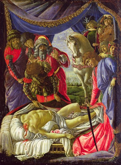 El descubrimiento del cuerpo de Holofernes (temple sobre tabla) de Sandro Botticelli