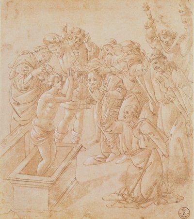 La resurrección de Lázaro de Sandro Botticelli