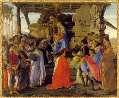 La adoración de los magos de Sandro Botticelli