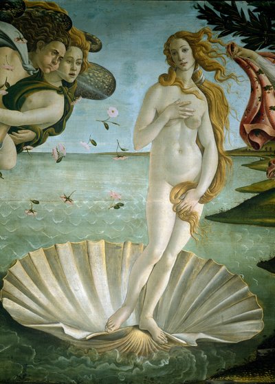 El nacimiento de Venus (detalle) de Sandro Botticelli