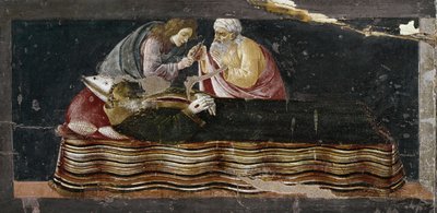 La extracción del corazón de San Ignacio (detalle) de Sandro Botticelli
