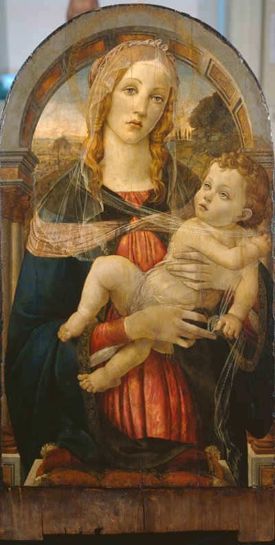 La Virgen y el Niño de Sandro (after) Botticelli