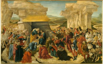 Adoración de los Reyes de Sandro Botticelli