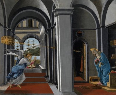 Anunciación de Sandro Botticelli