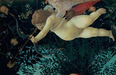 Detalle de Cupido de la Primavera de Sandro Botticelli