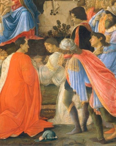 La adoración de los Reyes de Sandro Botticelli