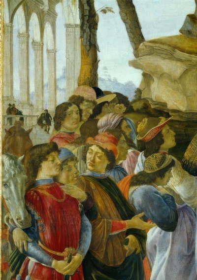 La adoración de los Reyes de Sandro Botticelli