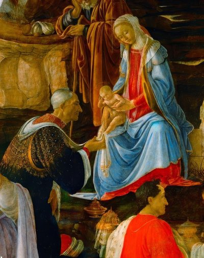La adoración de los Reyes de Sandro Botticelli