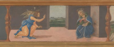 La Anunciación a María de Sandro Botticelli