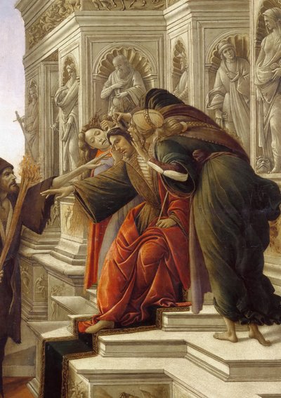 La calumnia (detalle) de Sandro Botticelli
