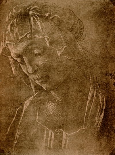Cabeza femenina de Sandro Botticelli