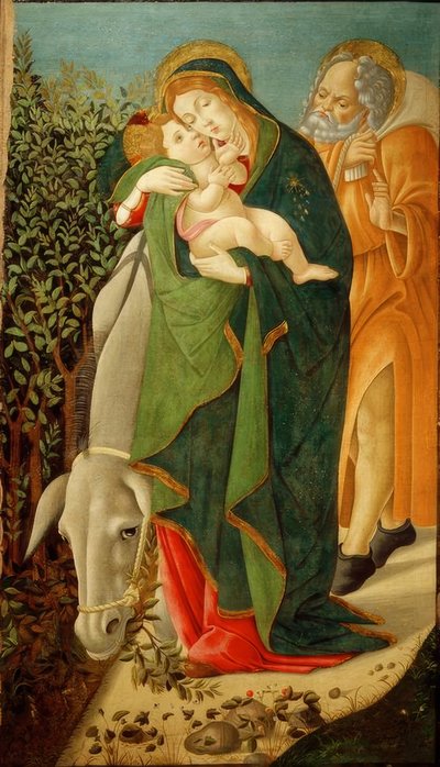 Huida a Egipto de Sandro Botticelli