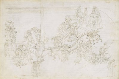 Ilustración de la Divina Comedia de Dante Alighieri Purgatorio 31, 1480-1490 de Sandro Botticelli