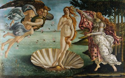 Italiano: Nacimiento de Venus El nacimiento de Venus de Sandro Botticelli
