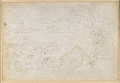 La Divina Comedia, Infierno XXIV. Virgilio y Dante en el octavo círculo del infierno (Malebolge), 7.ª bolgia: castigo a los ladrones y salteadores; las profecías de Vanni Fucci de Sandro Botticelli