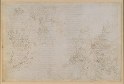 La Divina Comedia, Infierno XXI. Virgilio y Dante en el octavo círculo del infierno (Malebolge), 5.ª bolgia: castigo a los corruptos en los cargos públicos; el acompañamiento de los demonios de Sandro Botticelli