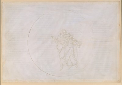 La Divina Comedia, Paraíso XV. Quinta esfera planetaria (cielo de Marte): Cacciaguida, antepasado de la familia Alighieri, le habla a Dante de sus antepasados en la antigua Florencia. de Sandro Botticelli