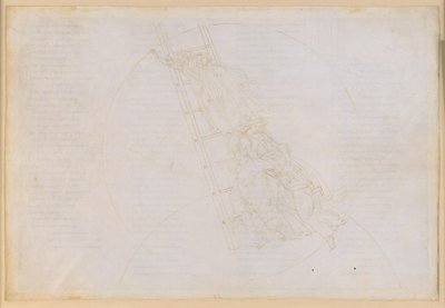La Divina Comedia, Paraíso XXII. Séptima esfera planetaria (cielo de Saturno): relato de San Benito; ascenso por la escalera de Jacob hasta el cielo de las estrellas fijas de Sandro Botticelli