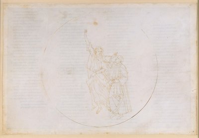 La Divina Comedia, Paraíso X. Ascenso a la cuarta esfera planetaria (cielo solar): la luz de Tomás de Aquino le muestra a Dante el cielo de los sabios de Sandro Botticelli