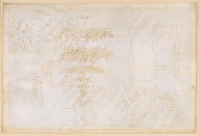La Divina Comedia, Purgatorio XXIV. Sexto círculo del Purgatorio: la penitencia de los glotones; conversaciones con Forese Donati y Bonagiunta Orbicciani; el ángel en el ascenso al séptimo círculo de Sandro Botticelli