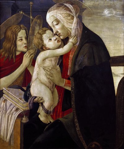 Madonna y el Niño con el infante San Juan, ca. 1485-1490 de Sandro Botticelli