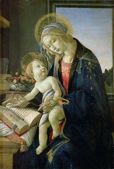 Madonna del Libro c. 1480-81 de Sandro Botticelli