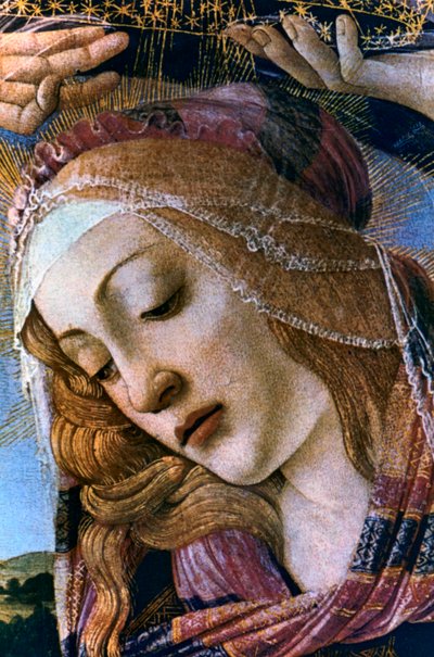 Madonna del Magnificat (detalle), 1482 de Sandro Botticelli