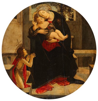 María con el Niño y el joven Juan de Sandro Botticelli