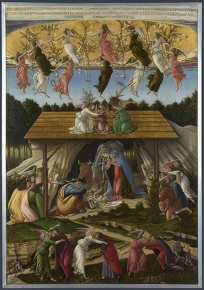 Nacimiento místico de Cristo. 1500 de Sandro Botticelli