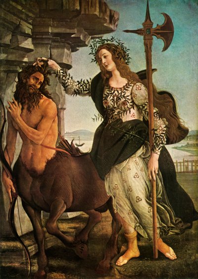 Palas y el Centauro, c1480-1485, 1937 de Sandro Botticelli