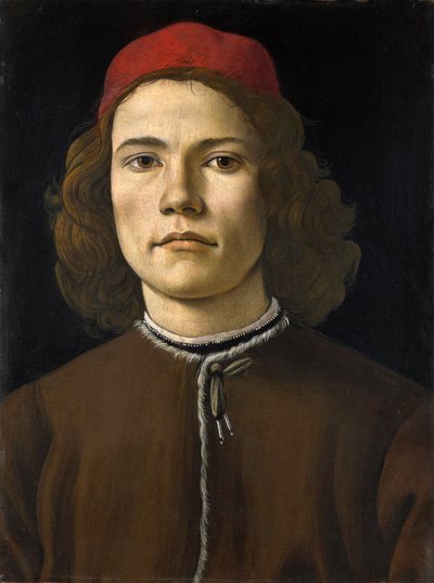 Retrato de un joven de Sandro Botticelli