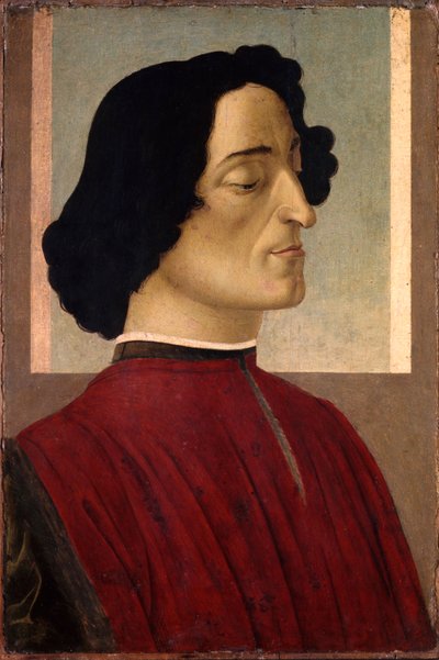 Retrato de Giuliano de Medici 1453-1478, ca. 1475 de Sandro Botticelli