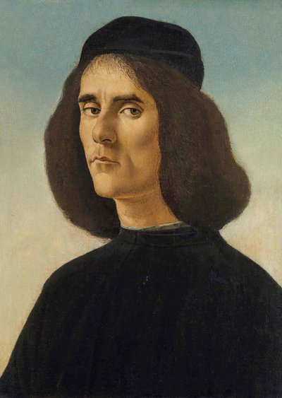 Retrato de Michael Tarchaniota Marullus, c. 1500 de Sandro Botticelli