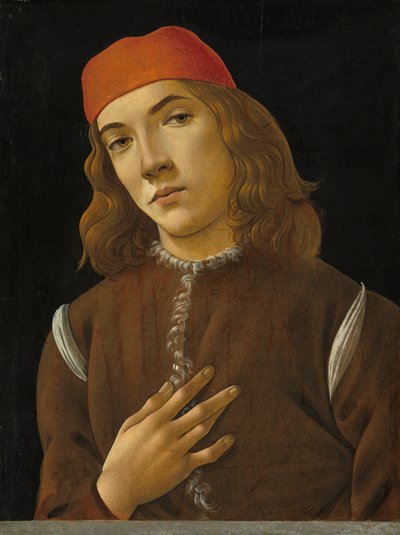 Retrato de un joven, c.1482-85 de Sandro Botticelli