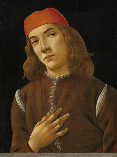 Retrato de un joven, c. 1482-1485 de Sandro Botticelli