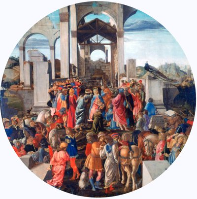 La adoración de los Reyes, c1470-1475 de Sandro Botticelli