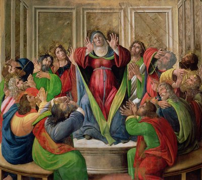 El descenso del Espíritu Santo, 1495-1505 de Sandro Botticelli