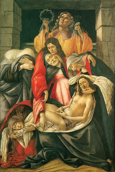 Lamentación por Cristo muerto de Sandro Botticelli