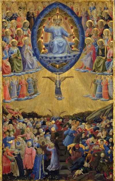 El Juicio Final Altar Alado, Panel Central, principios del siglo XV de Sandro Botticelli
