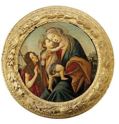 La Virgen y el Niño con el joven San Juan Bautista de Sandro Botticelli