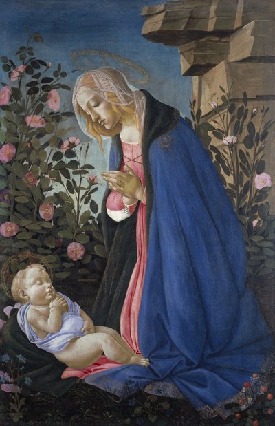 La Virgen adora al Niño dormido de Sandro Botticelli