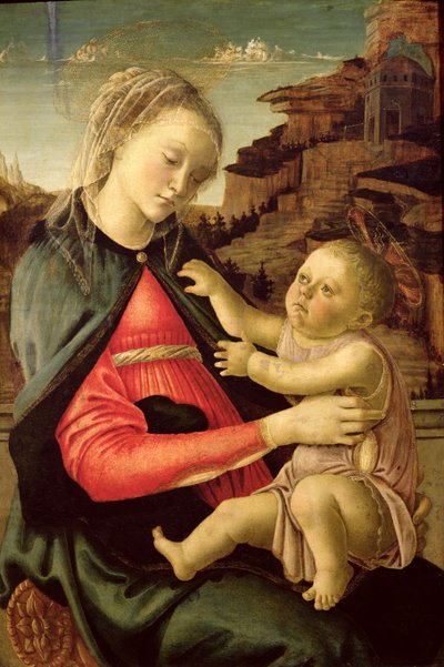 La Virgen y el Niño (Madonna de los Guidi da Faenza) c.1465-70 de Sandro Botticelli