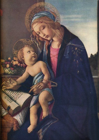 La Virgen y el Niño, c1480, 1936 de Sandro Botticelli