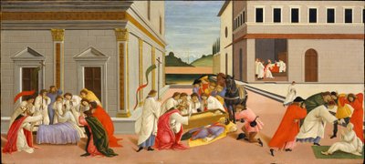 Tres milagros de San Zenobio de Sandro Botticelli