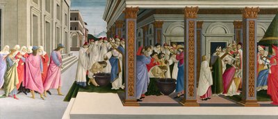 Los tres milagros de San Zenobio, c. 1500 de Sandro Botticelli