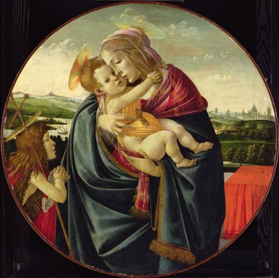 Virgen y Niño con San Juan Bautista, c.1490 de Sandro Botticelli