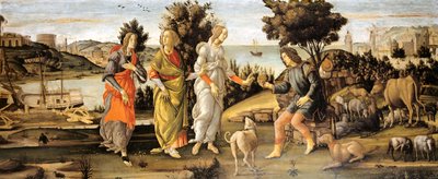 Juicio de París de Sandro Botticelli and workshop