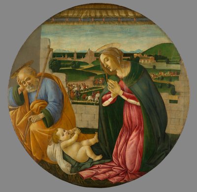 La adoración del Niño, c.1500 de Sandro and workshop Botticelli