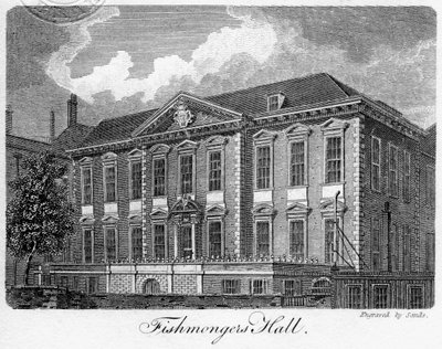 Fishmongers Hall, Ciudad de Londres, 1811 de Sands